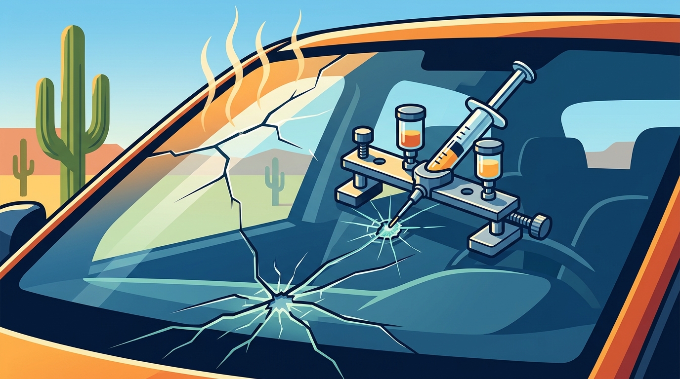 Tucson Windshield Chip Repair: Stop Heat Damage Fast