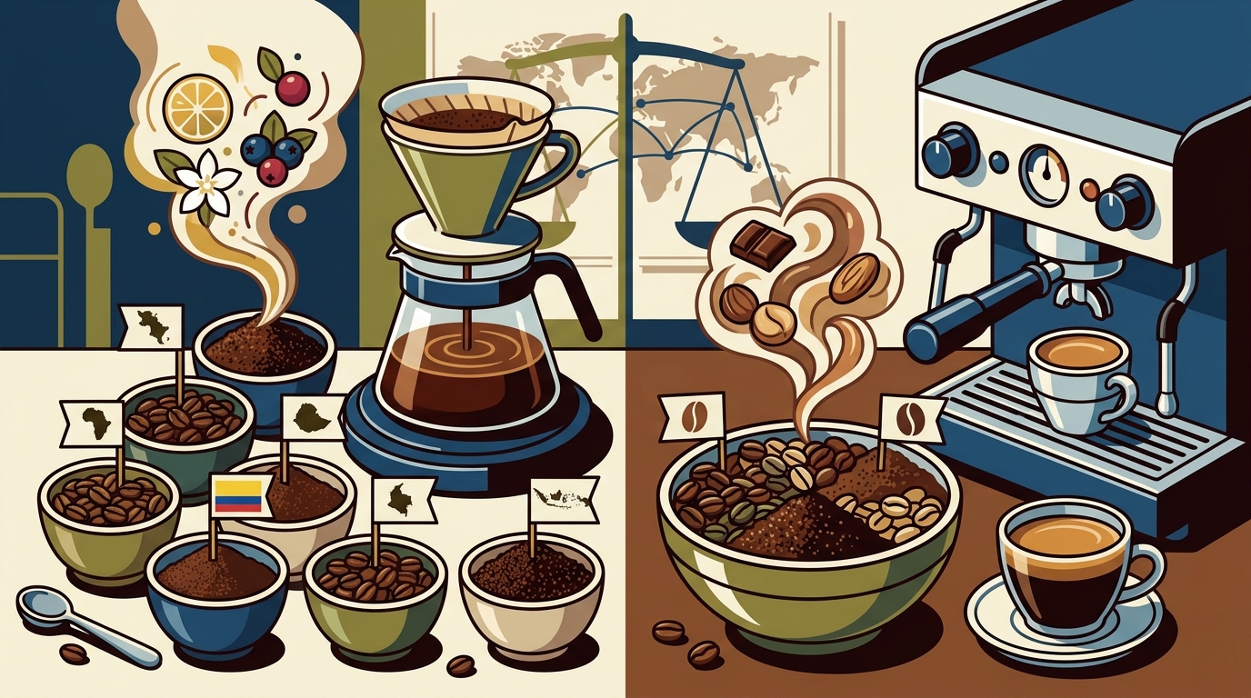 Single-Origin vs Blended Coffee: Key Differences Explained