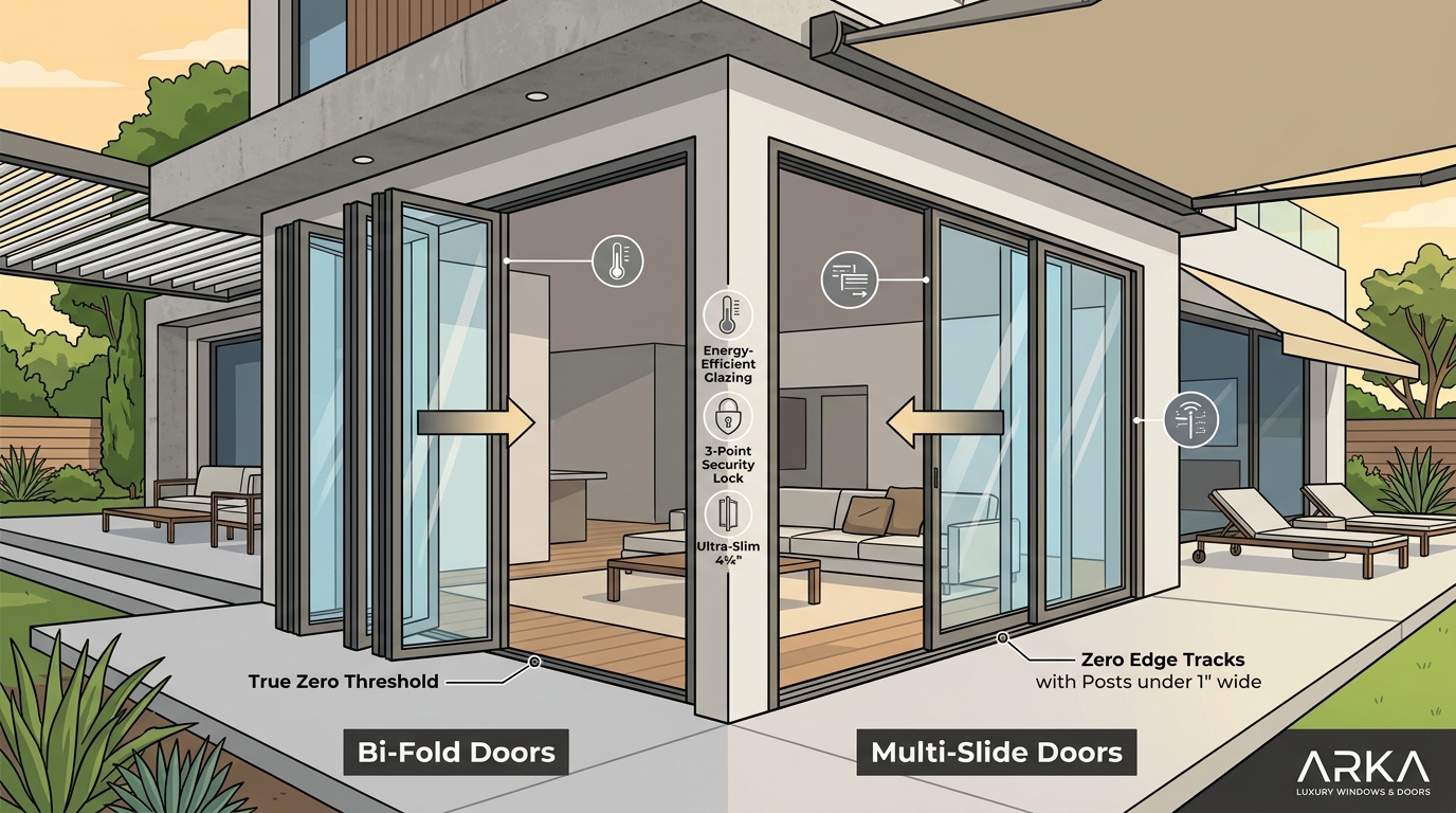 Bi-Fold vs Multi-Slide Doors: Key Differences & Benefits