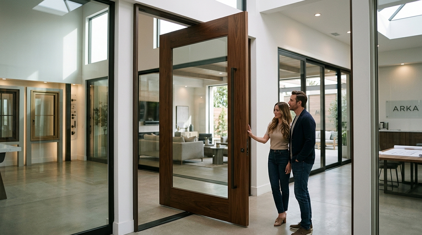 See Pivot Doors in Person Near Los Angeles | ARKA Showroom