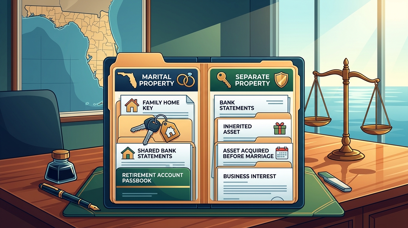 Marital vs. Separate Property in Florida Divorce