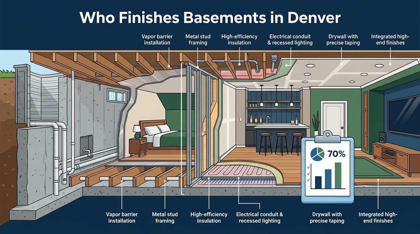 Who Finishes Basements in Denver? Expert Guide & Costs