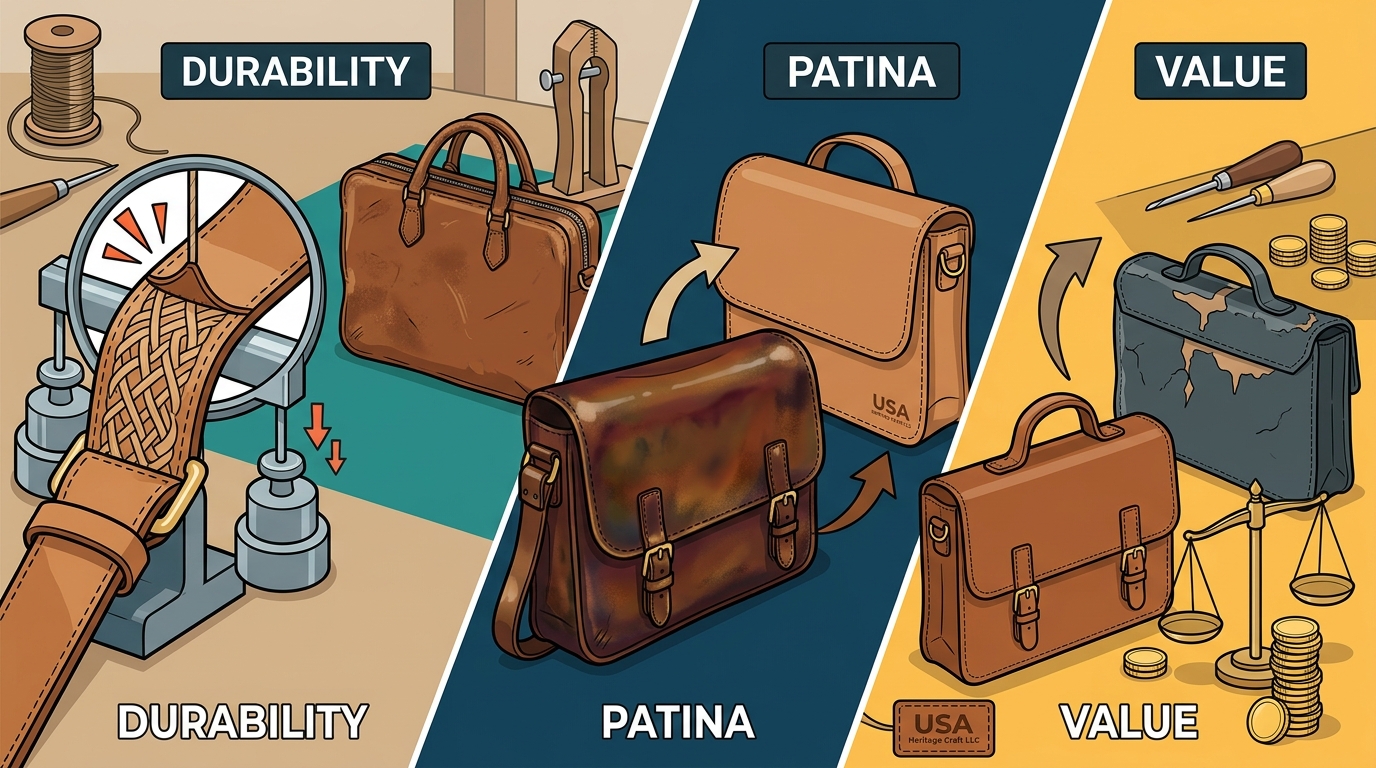 Benefits of Full-Grain Leather: Durability, Patina & Value