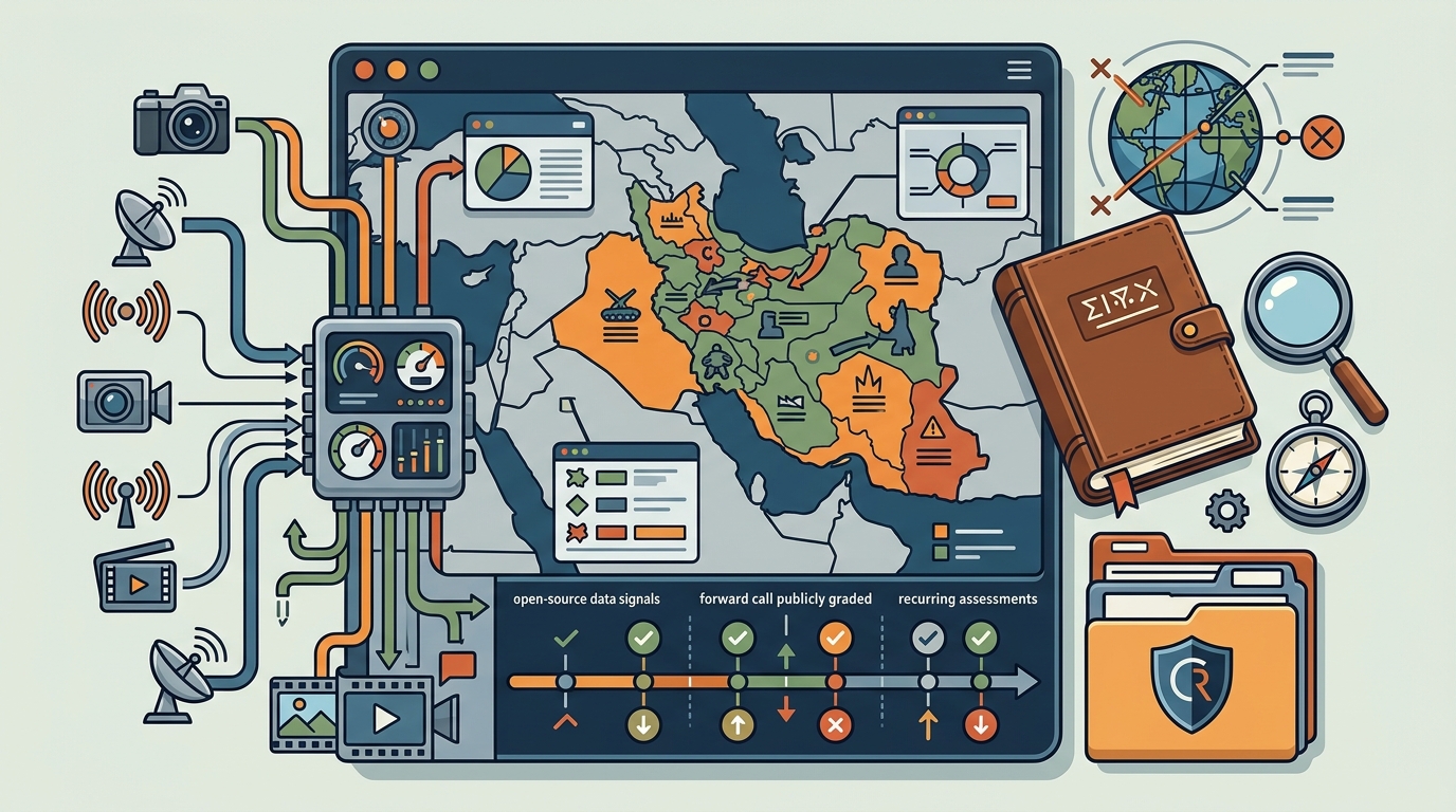 Who Publishes Recurring Open-Source Assessments of the Iran War?