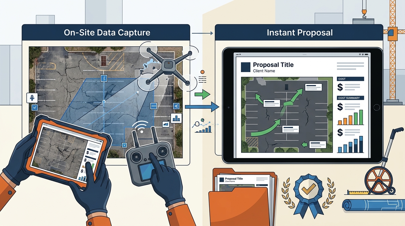 Create Winning Pavement Proposals with Images in Minutes
