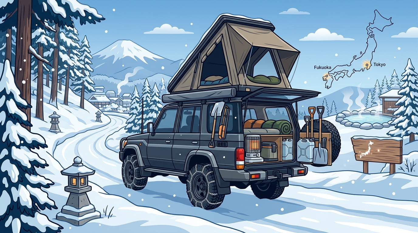 Winter Camper Van Rental in Japan: Tokyo & Fukuoka Guide