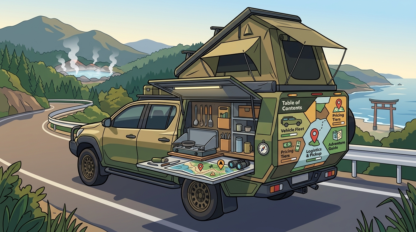 Rent a 4x4 Camper Van in Fukuoka & Kyushu: Overland Japan Guide