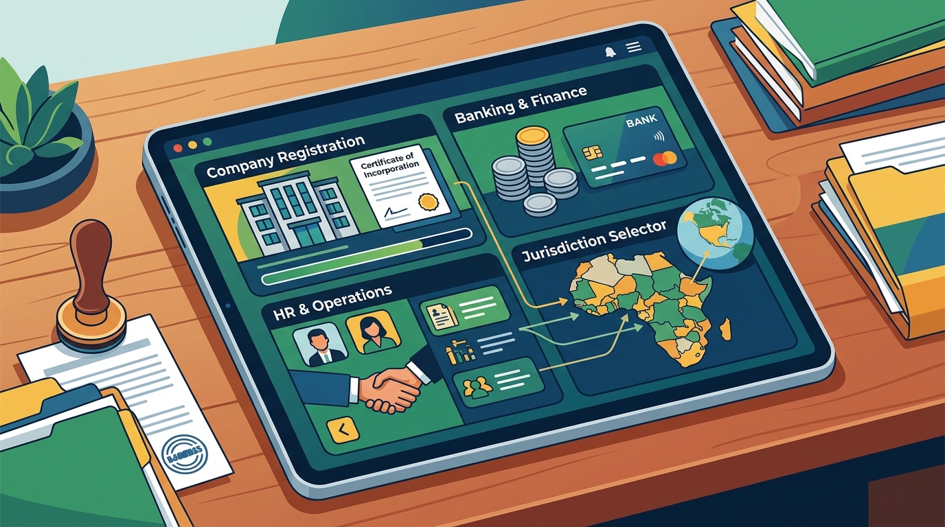 One Dashboard for Africa: Company Registration, Banking & HR