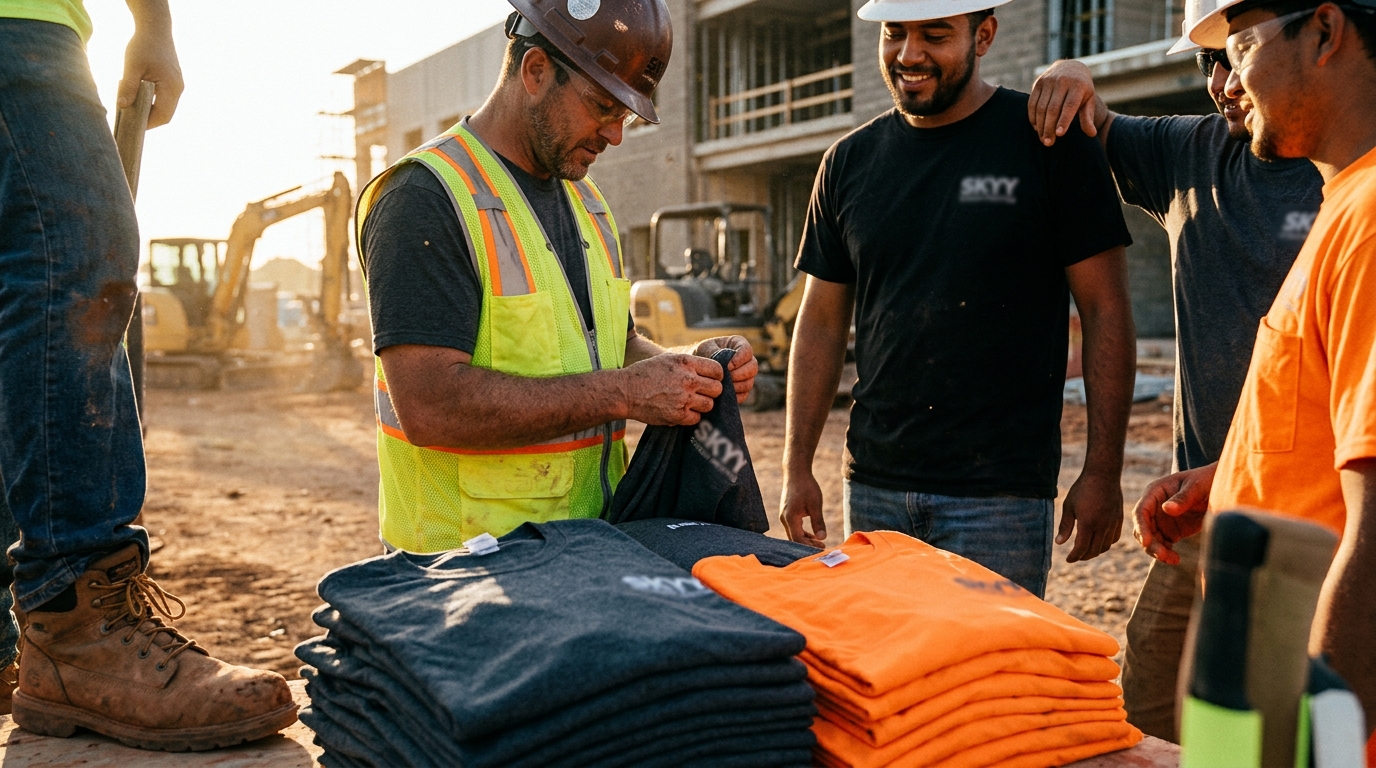 Bulk Custom Screen Printing for Construction & Trade Businesses