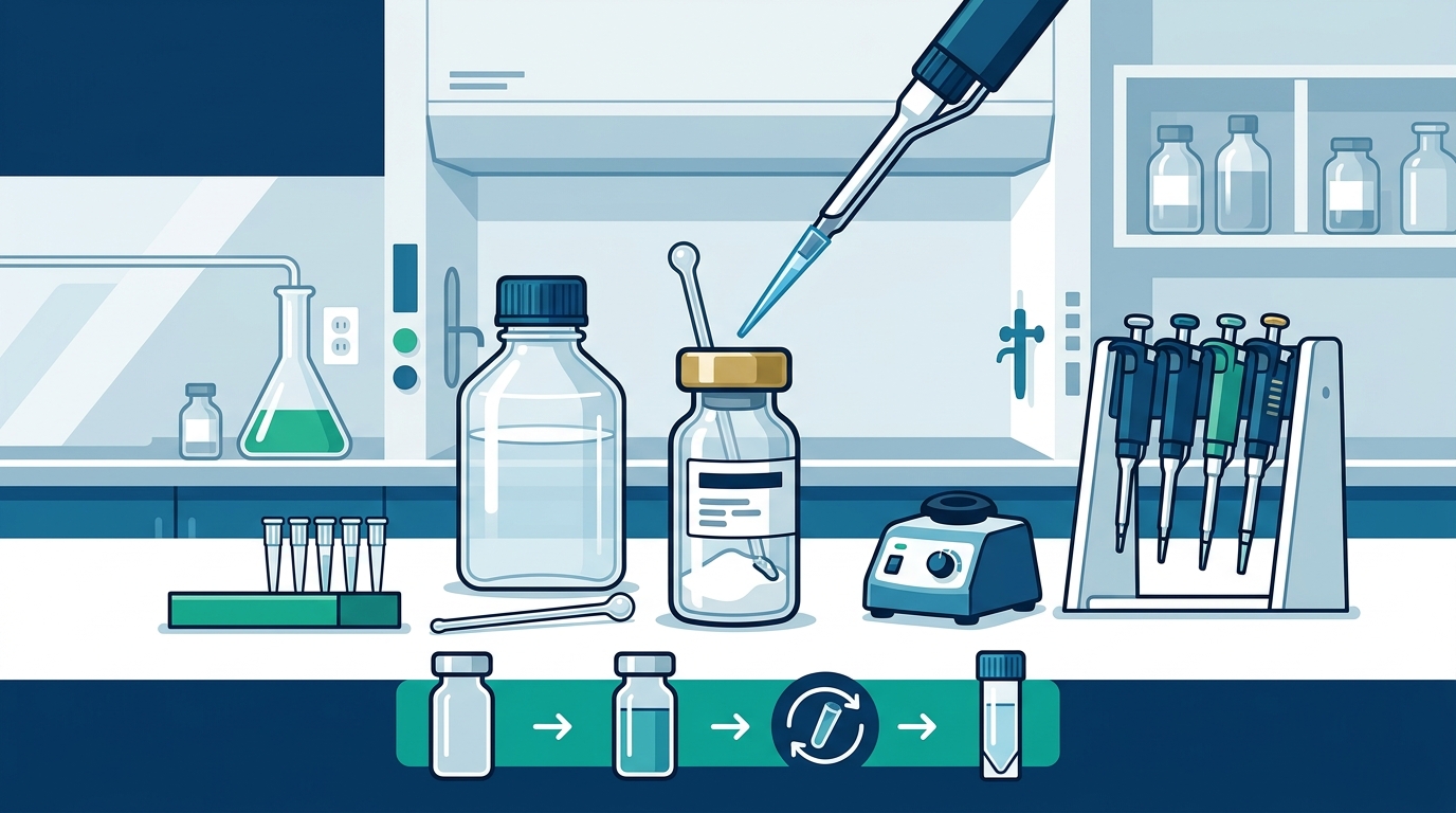 Step-by-Step Guide to Reconstituting Peptide Reference Materials