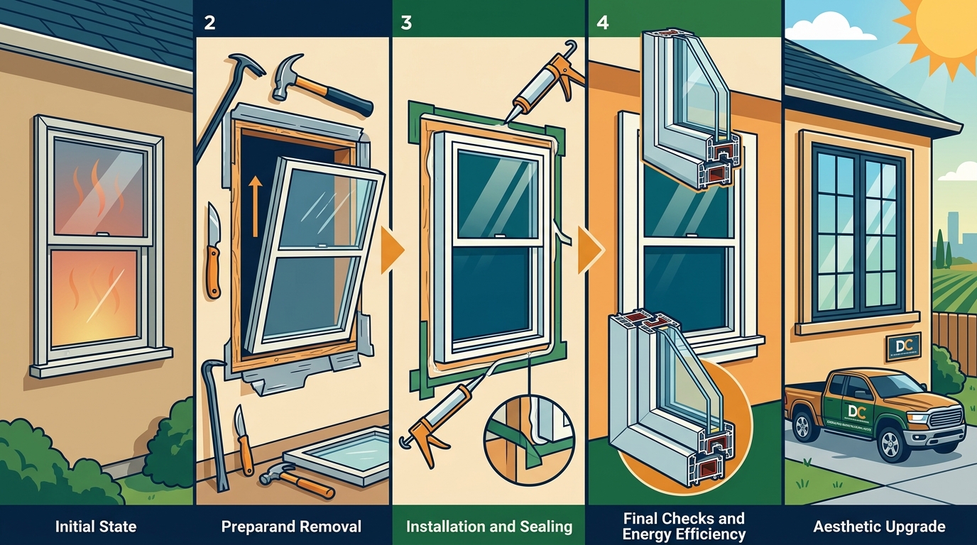 Step-by-Step Window Replacement Process for Central Valley Home