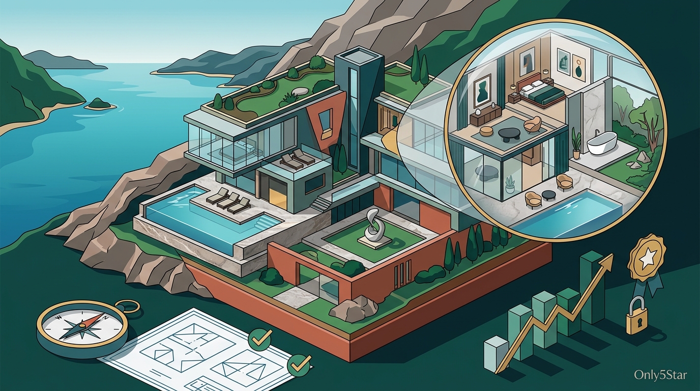 Finding Design-Forward Boutique 5-Star Hotels with Maximum