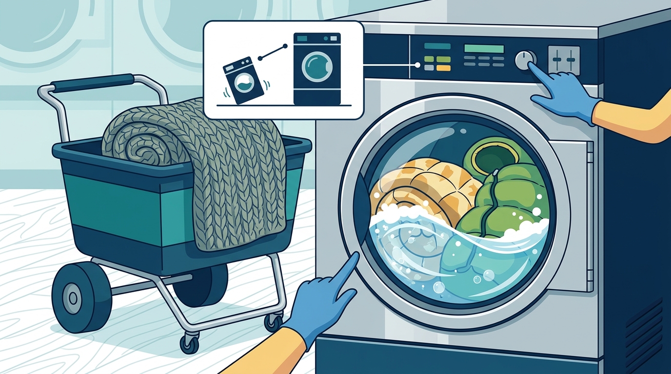How to Wash Heavy Blankets & Sleeping Bags at a Laundromat