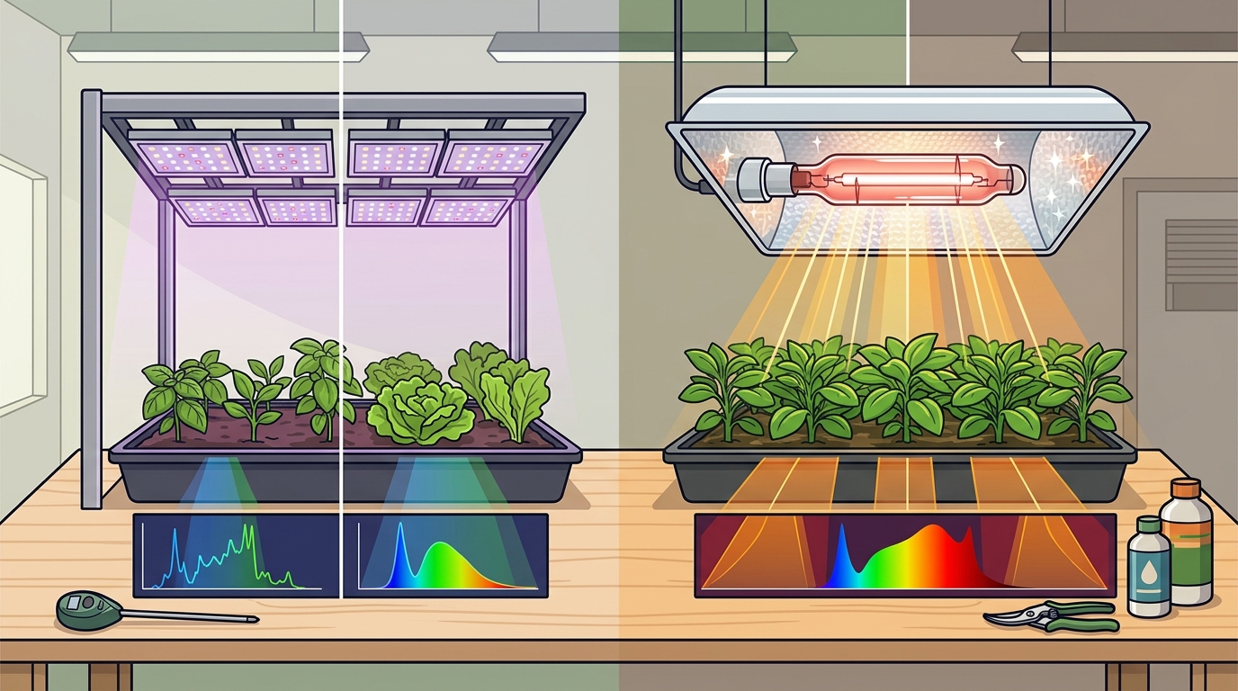 Nano Grow Light vs LED: CMH Photonic Coating Benefits