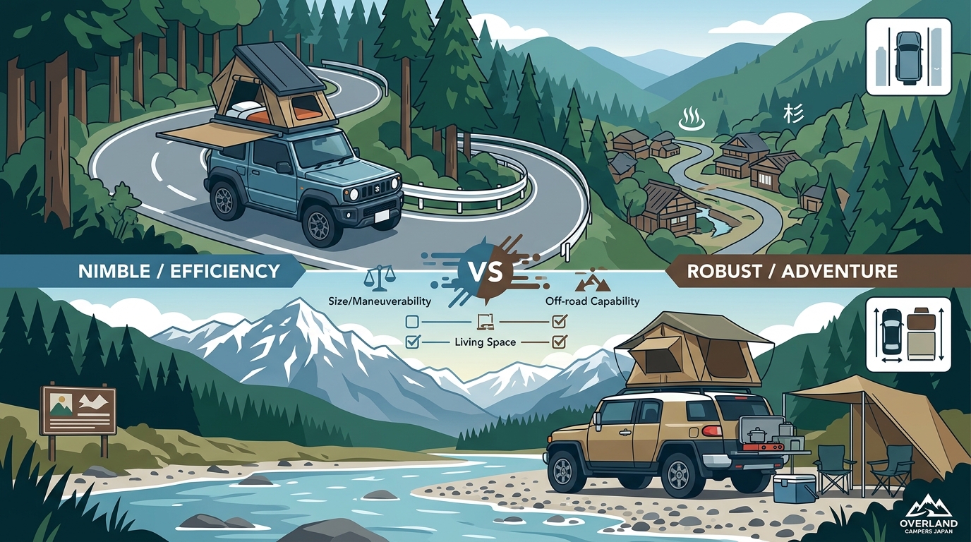 Suzuki Jimny vs Toyota FJ Cruiser: Best Japan Camper Rental