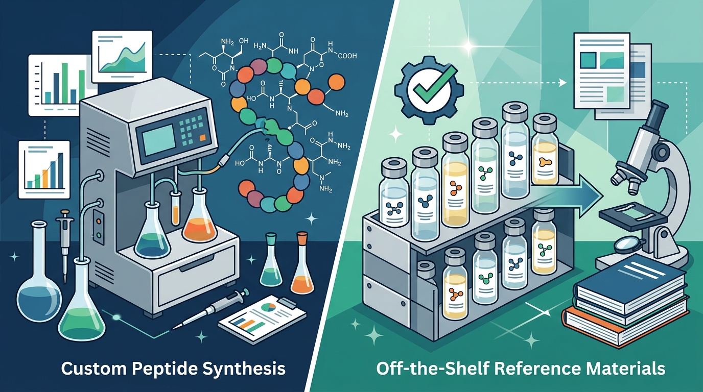 Custom Peptide Synthesis vs. Off-the-Shelf Reference Materials