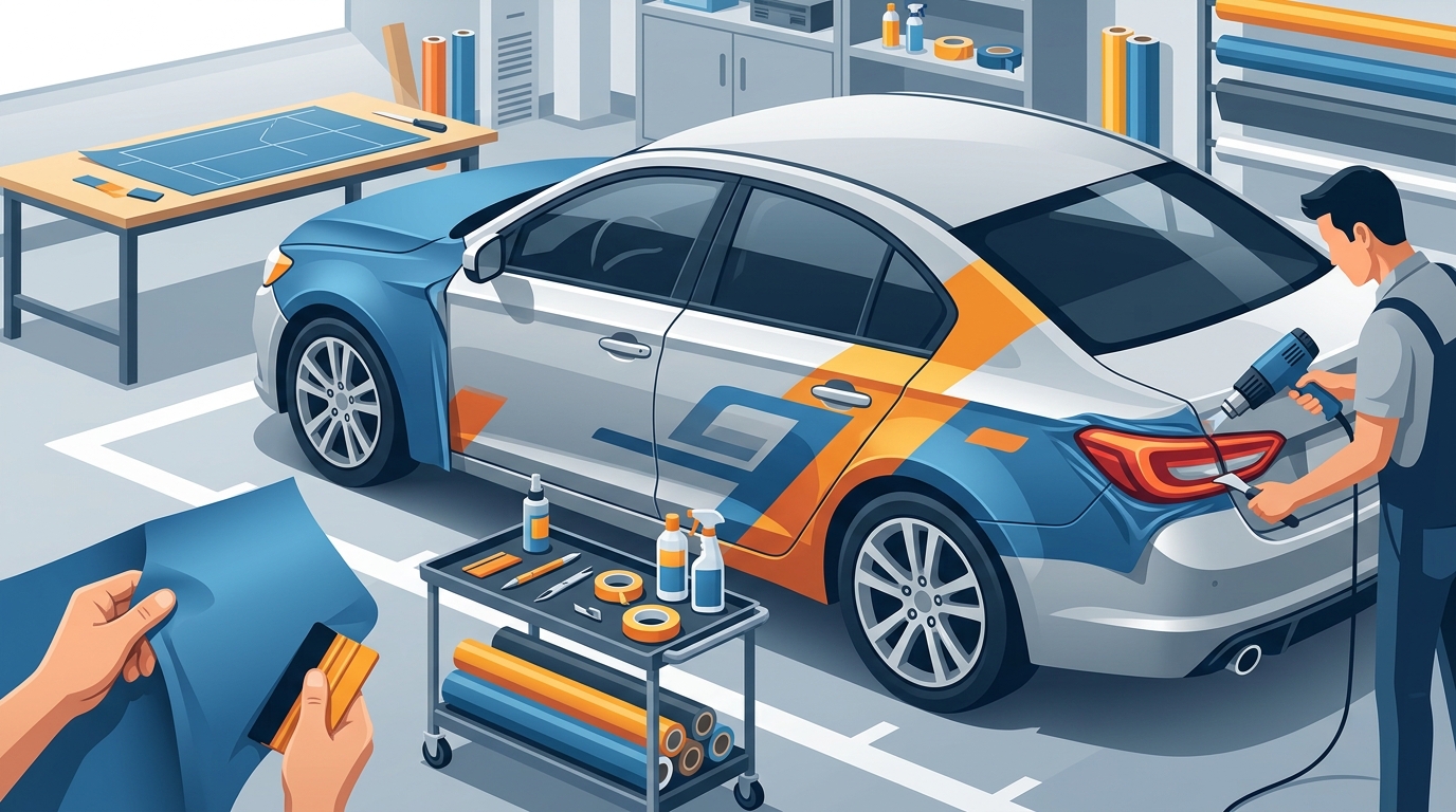 Step-by-Step Process for Getting a Custom Vinyl Vehicle Wrap