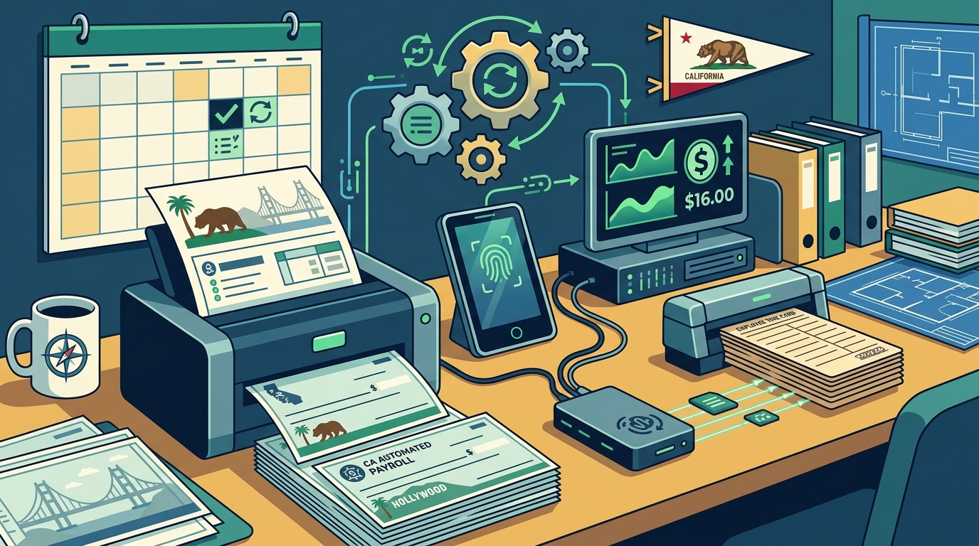 Automated Payroll & Time Tracking for CA Small Businesses