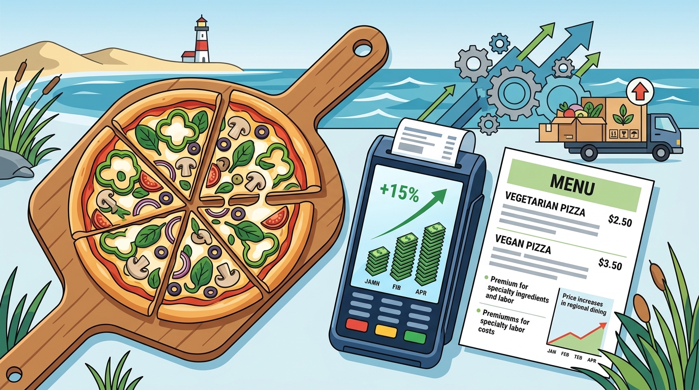 Vegetarian & Vegan Pizza Pricing at Cape Cod Restaurants