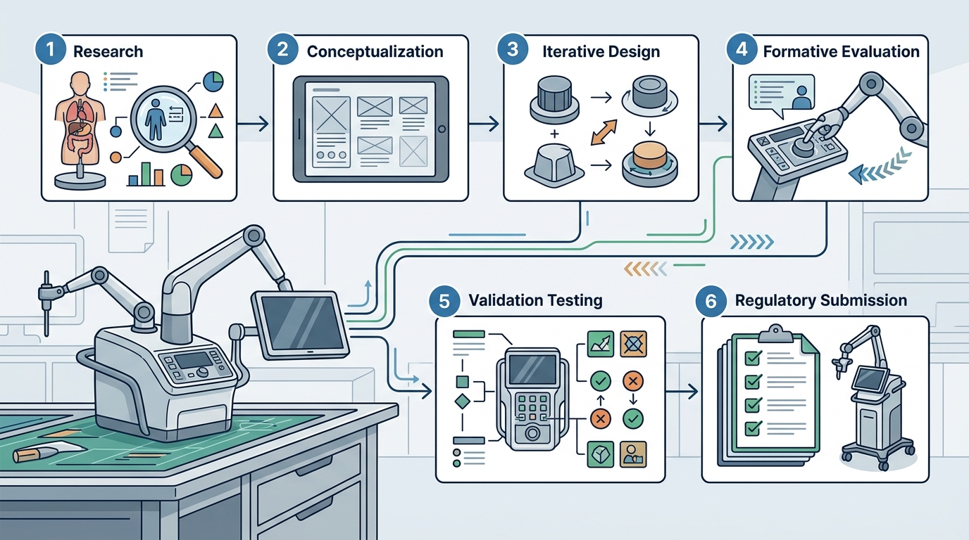 Six-Step Human Factors Engineering Process for Medical Device Us