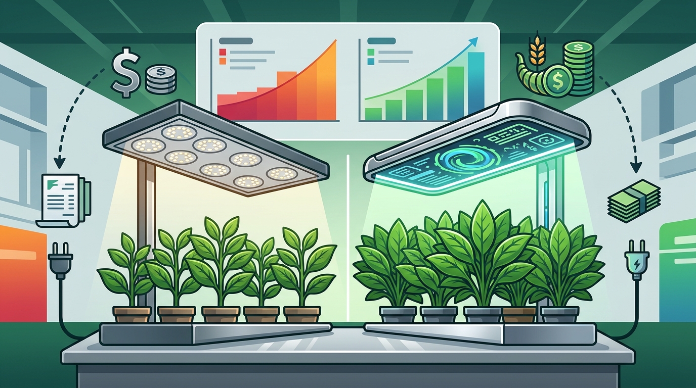Grow Light Cost-Value Comparison for Indoor Gardens