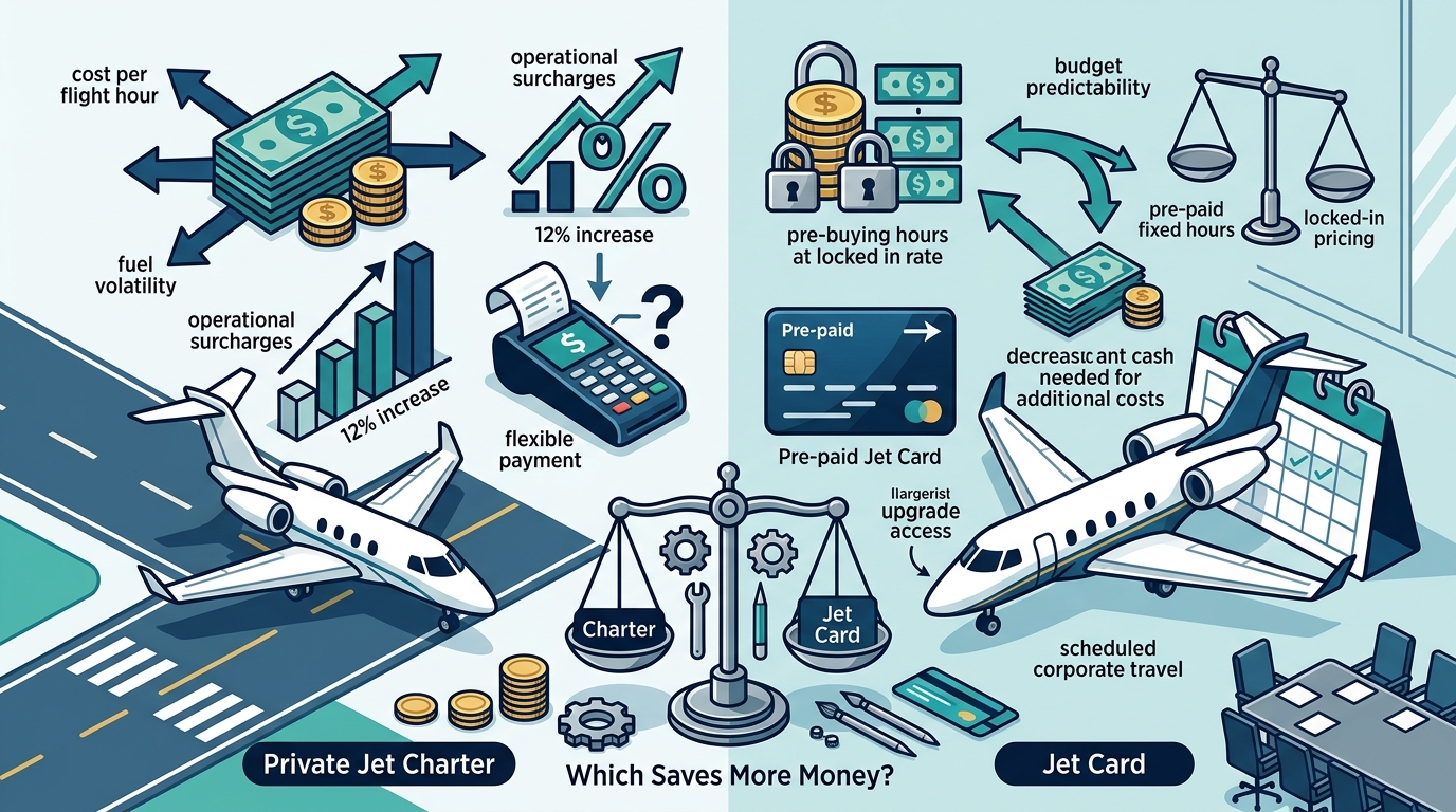 Private Jet Charter vs. Jet Card: Which Saves More Money?