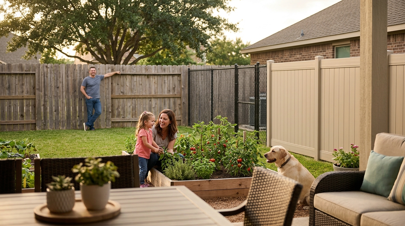 Wood vs Vinyl vs Chain Link Fences: Brazoria County Comparison