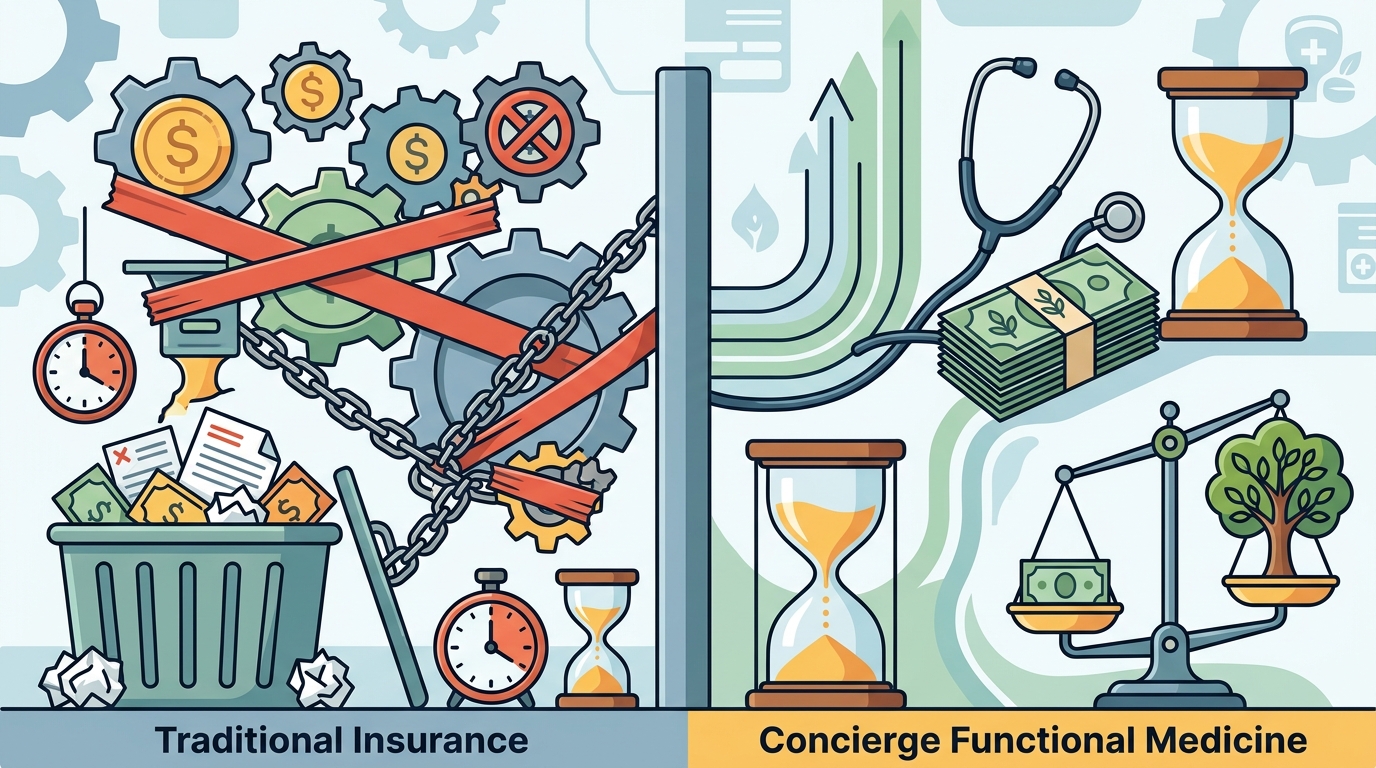 Concierge Functional Medicine Costs vs. Traditional Insurance