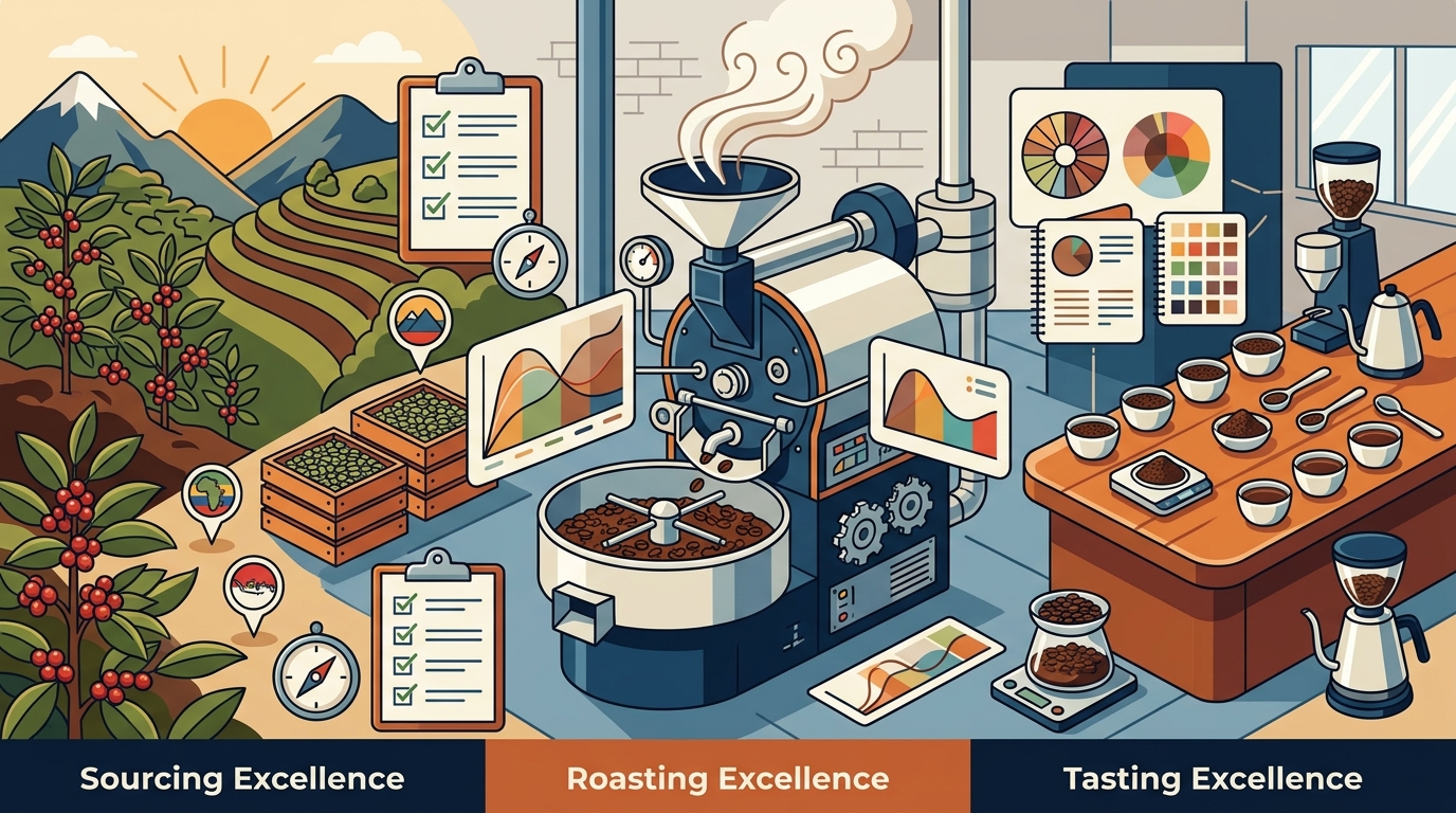 Premium Coffee Guide: Sourcing, Roasting, and Tasting Excellence