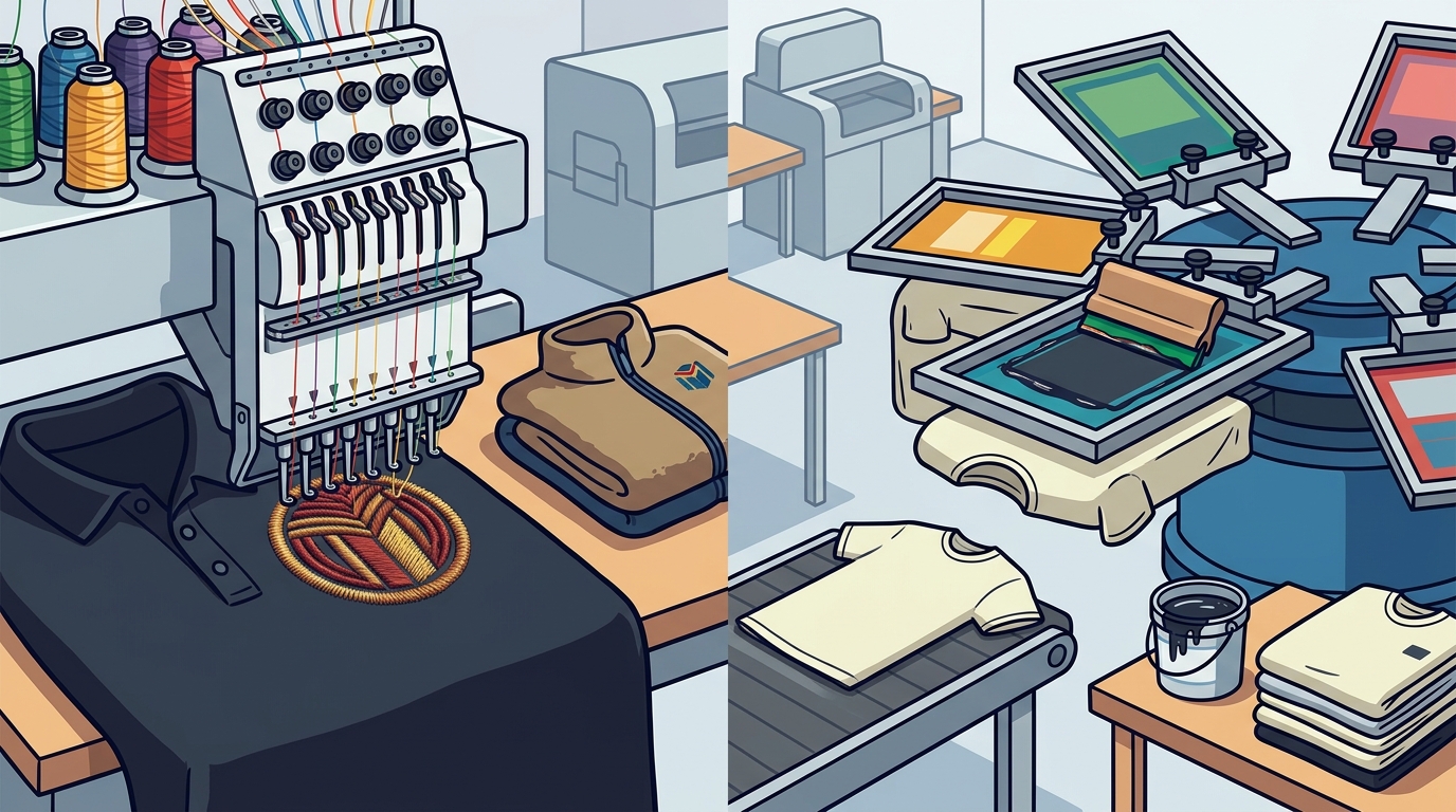 Embroidered Apparel vs Screen Printing: Which Is Best for Your 2