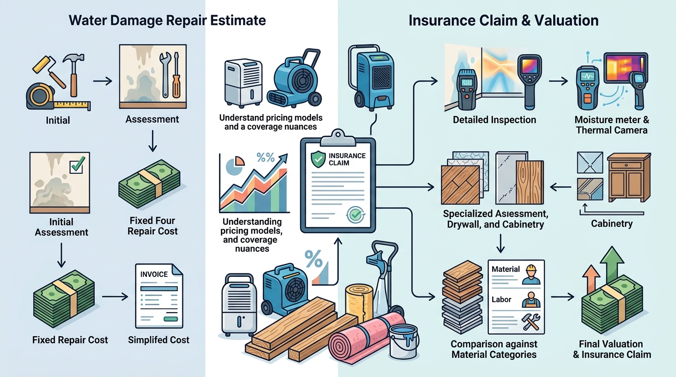 Water Damage Repair Pricing and Insurance Claim Value in Denver