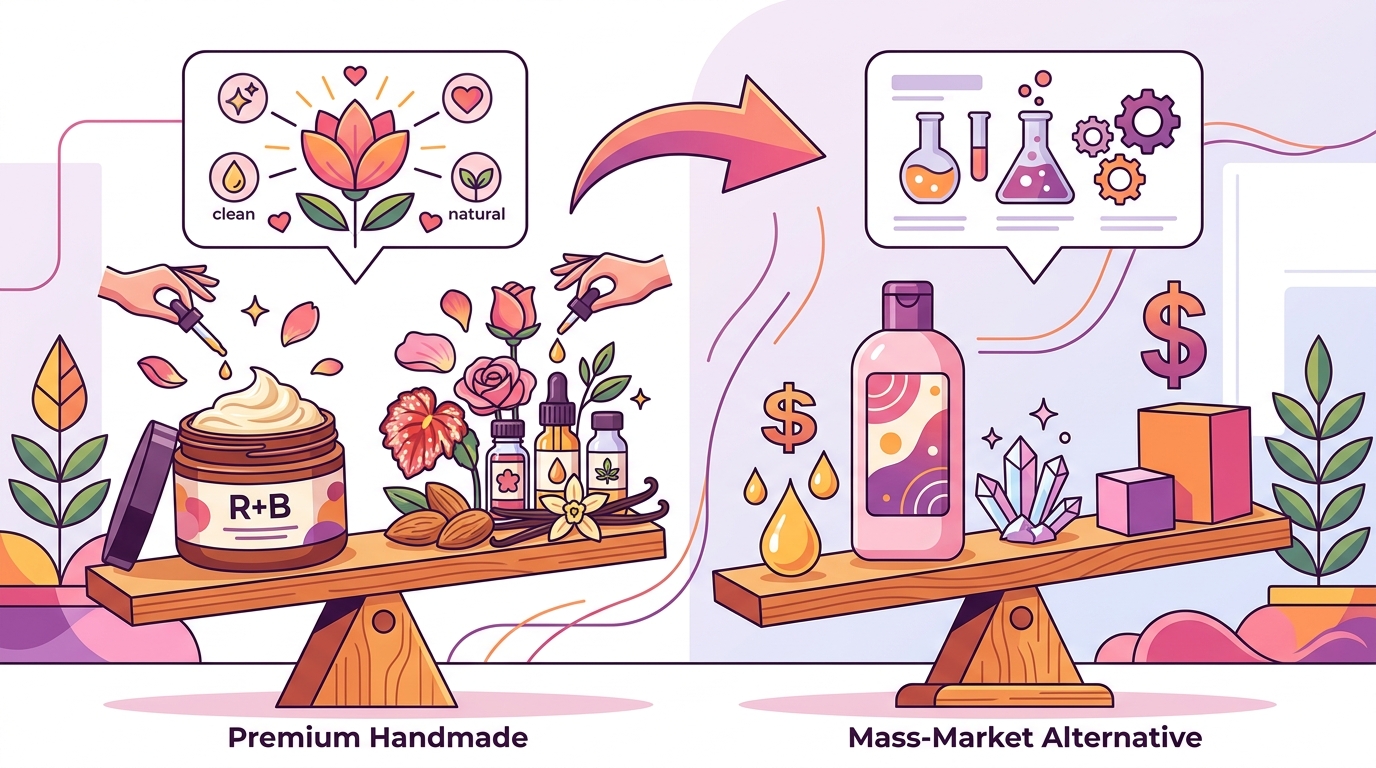 Natural Handmade Body Care: Price vs. Value Comparison