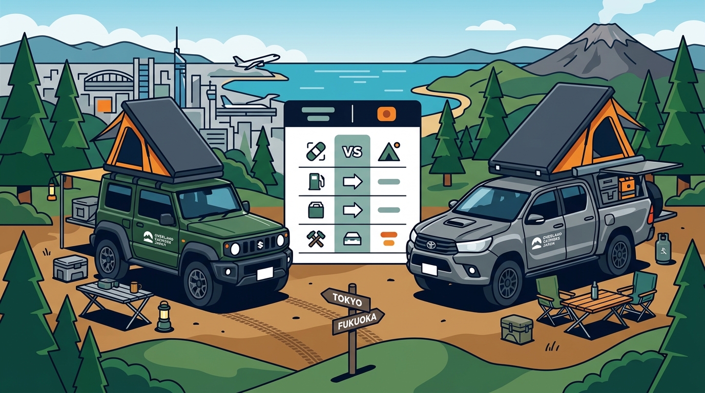 Compare 4x4 Camper Van Rentals in Fukuoka & Kyushu