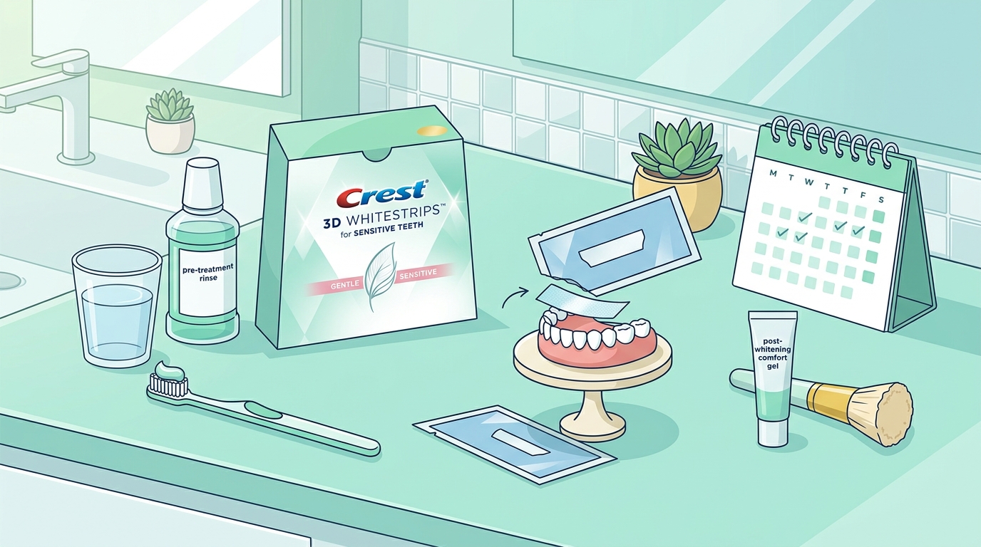 Crest Whitestrips for Sensitive Teeth: Step-by-Step Guide