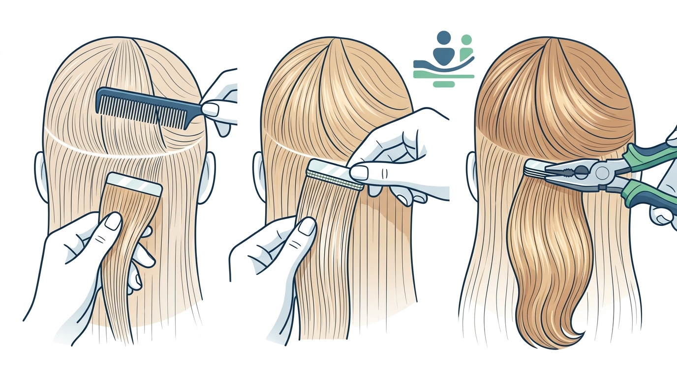 Tape-In Extensions on Fine Hair: Step-by-Step Installation Guide