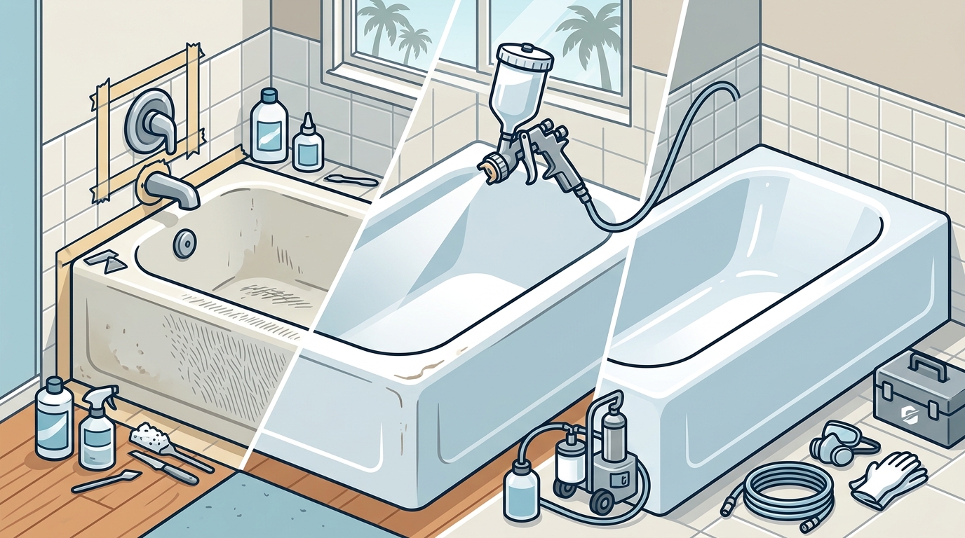 Step-by-Step Bathtub Reglazing: A Complete Guide for Corona Home