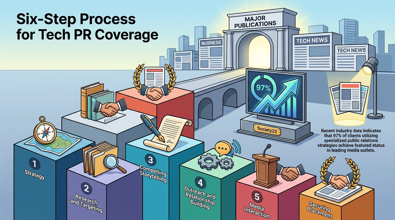 Six-Step Process for Tech PR Coverage in Major Publications