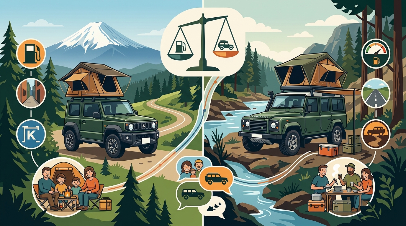 Suzuki Jimny vs Defender: Best Japan Campervan Rental