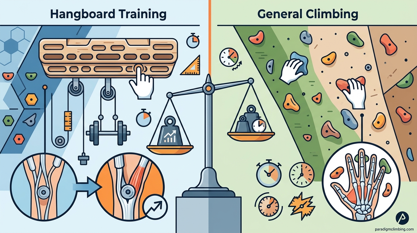 Hangboard vs. Climbing: Finger Strength Cost-Benefit Analysis