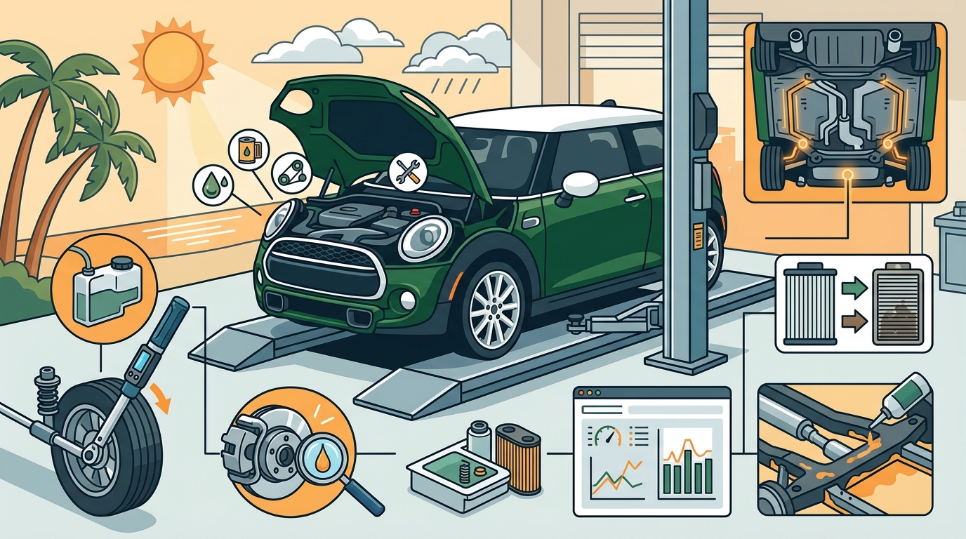 Mini Cooper Scheduled Maintenance: Expert Service in North Miami