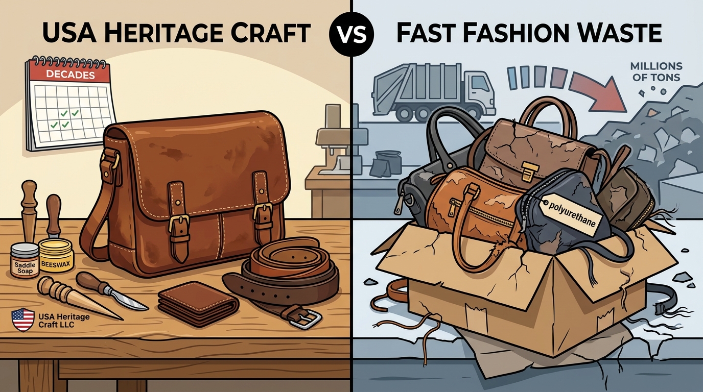 USA Heritage Craft vs Fast Fashion: The True Cost of Leather