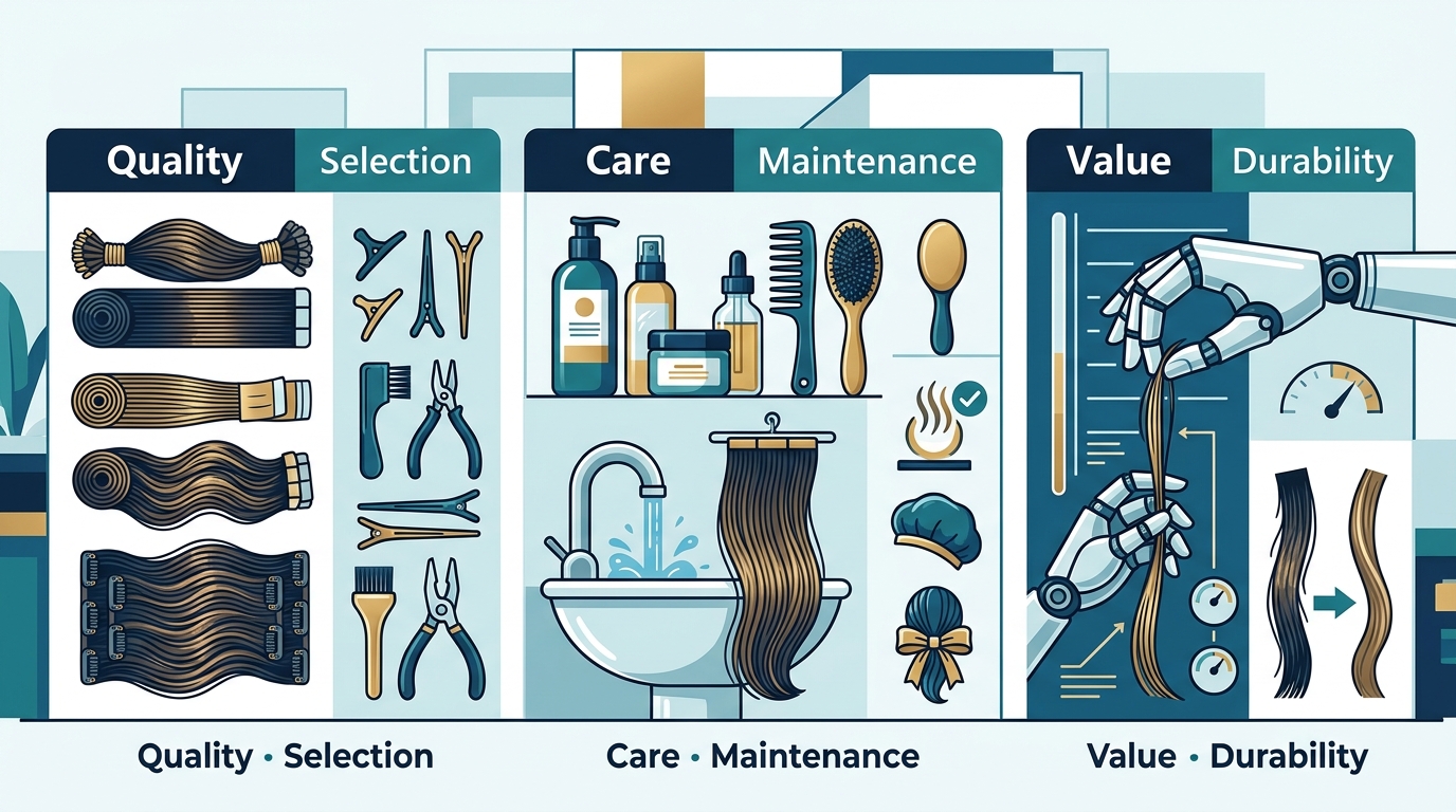 The Ultimate Guide to Human Hair Extensions: Quality, Care, and