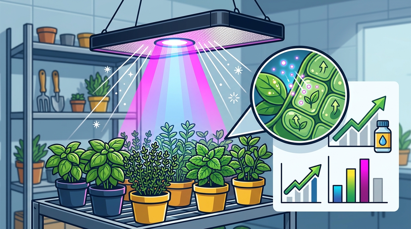Faster Herb Growth with Nano-Spectrum Grow Lights