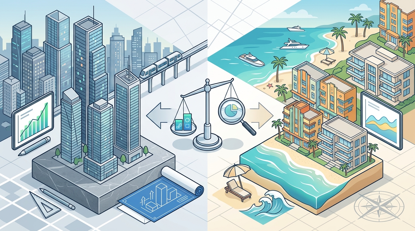 Comparing Miami Real Estate Markets: Brickell vs. Miami Beach