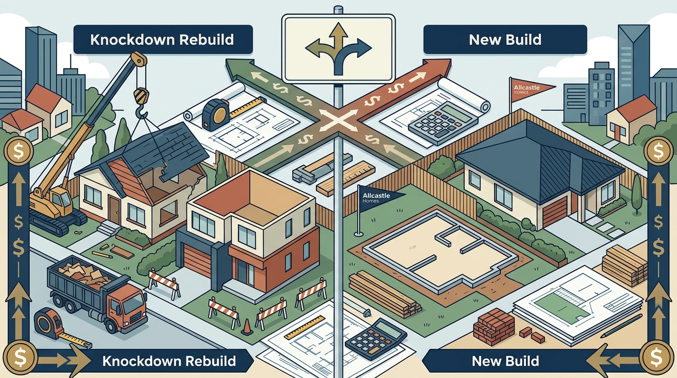 Knock Down Rebuild vs New Build: Allcastle Homes Guide