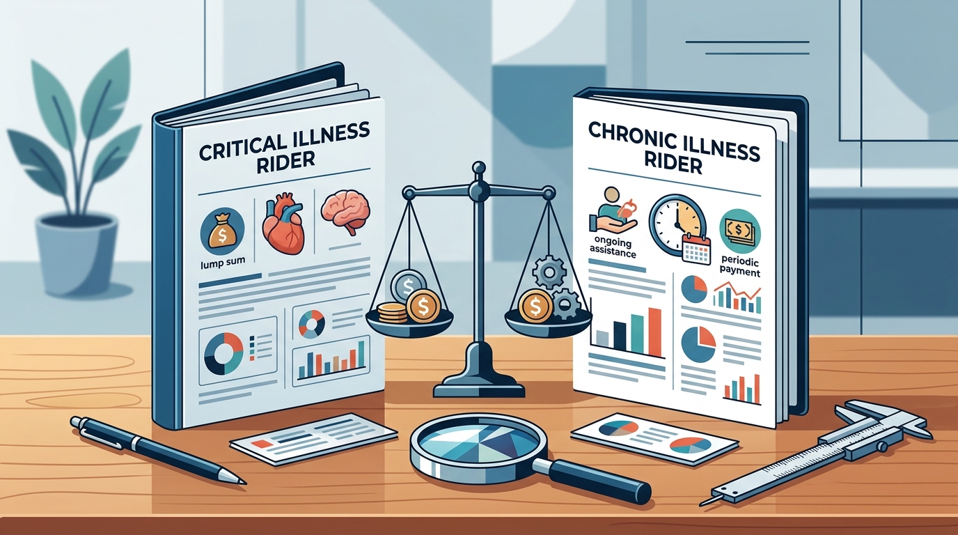 Critical vs. Chronic Illness Riders: A Complete Comparison