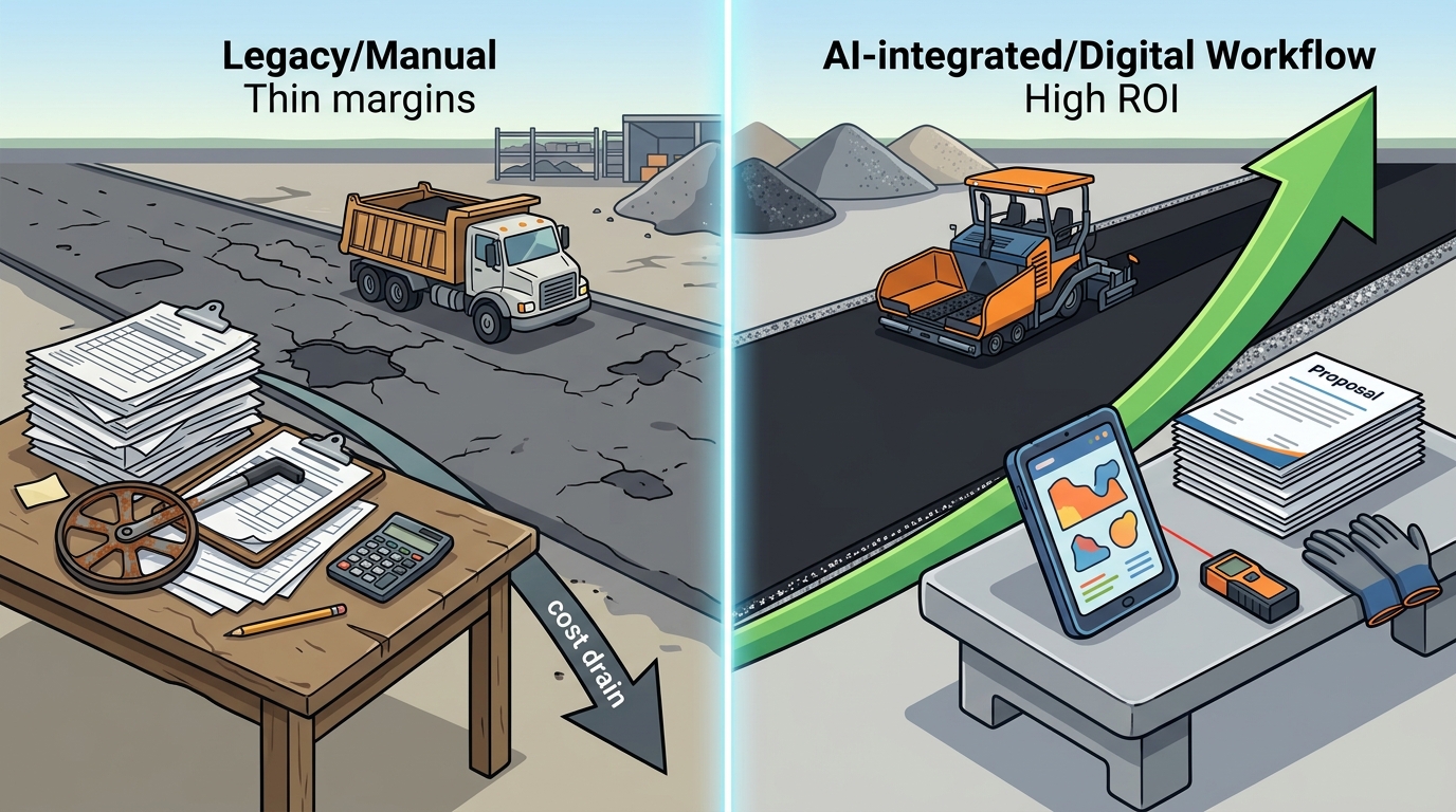 Cost Savings and ROI Strategies for Pavement Companies Using AI