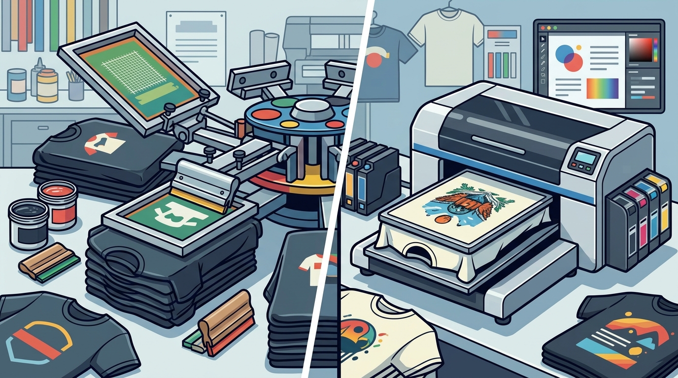Screen Printing vs. DTG: Which Custom T-Shirt Method Is Best?