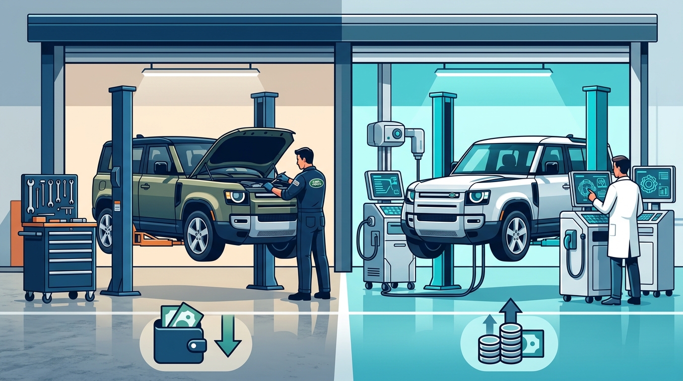 Independent vs. Dealership Land Rover Repair in South Florida