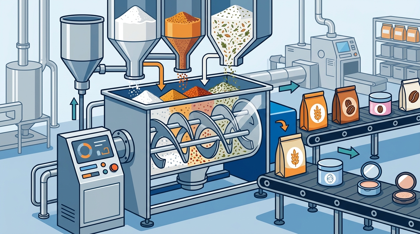 Ribbon Blender Performance in Food & Cosmetics Manufacturing